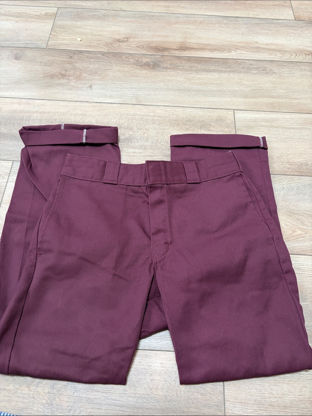 Dickies Men's Burgundy Chinos - Straight Leg